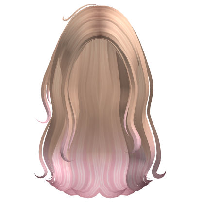 Long Messy Coconut Beachy Waves (Blonde & Pink)