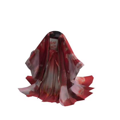 Red Crimson Blossom Kimono [PBR] | Roblox Item - Rolimon's