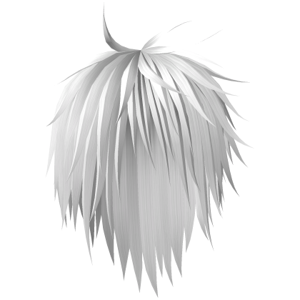 White spikey windy vkei emo hair Roblox item