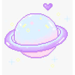 Pastel pixel rainbow