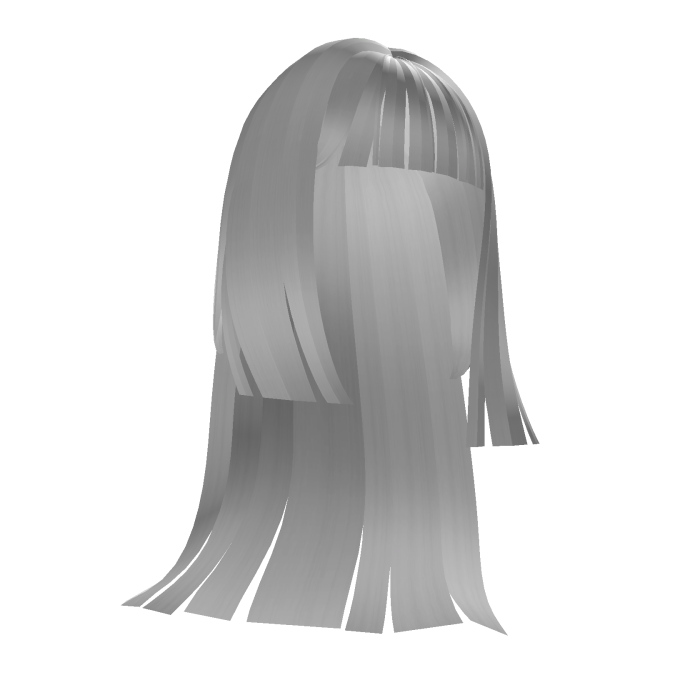 Silver White Straight Bangs Slasher Hair