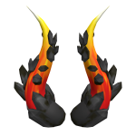 Flaming Magma Rocky Adorned Horns