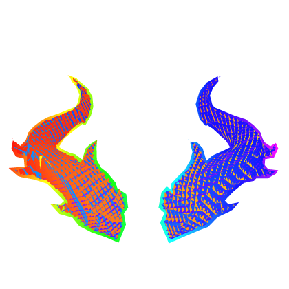 Animated Rainbow Anime Horns