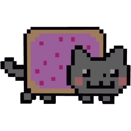 8 bit Pastry Cat Hairclip