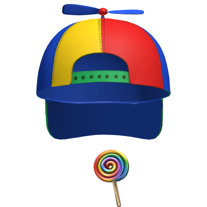 Backwards Propeller Hat W/ Rainbow LolliPop Roblox item