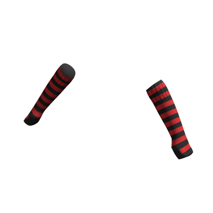 Black Red | Arm Warmers Sleeves Fingerless