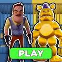 HELLO NEIGHBOR VS FAST FREDBEAR PRISON RUN! (Obby)