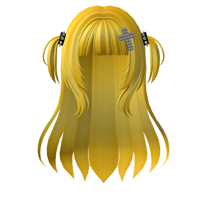Long Straight Emo Goth Y2K Hair - Neon Yellow