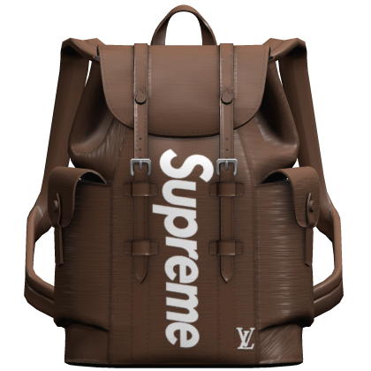 (1.0) Brown Supreme LV Backpack 