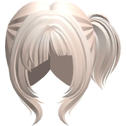 Swirly Side Ponytail Hair Platinum Roblox item