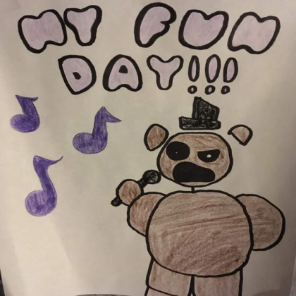 fnaf freddy singing kids drawing Roblox decal