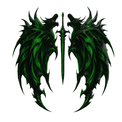 Green Angel Wings Roblox item