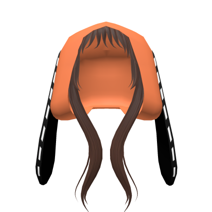 Anime Inspired Long Brown Hair With Hoodie Roblox item