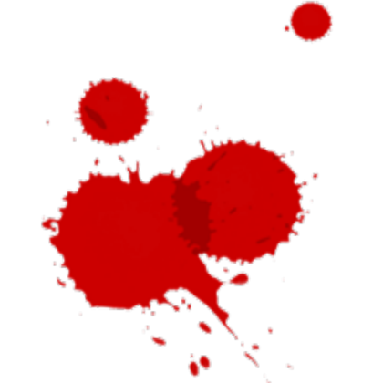 Blood splatter 2 (Transparent) Roblox decal