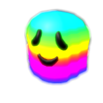 Rainbow Glow in Dark Ghost