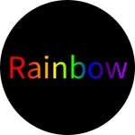 Rainbow Text