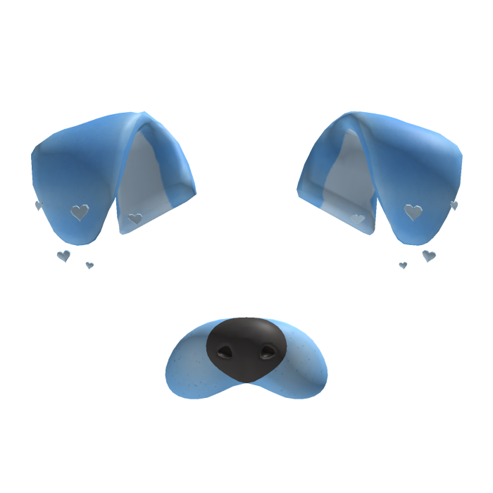 Blue Puppy Dog Face Filter