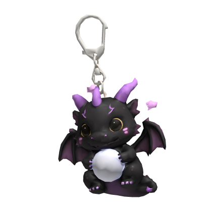 Purple Dragon Keychain