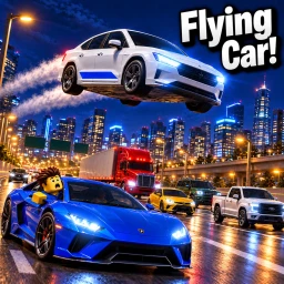 Flying Car Surfer icon