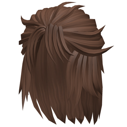 messy brown samurai anime hair