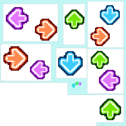 FNF Hologram Screens Pixel Arrow Retexture Roblox decal