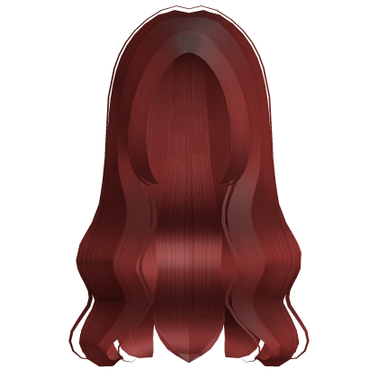 Red Long Wavy Celebrity Hair Roblox item