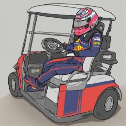 Cart Ride into Max Verstappen