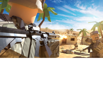 War scene on desert map