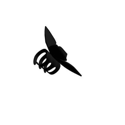 Black Butterfly Flower Hair Clip Roblox item
