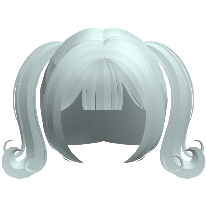 teal silky swirly moe angel pigtails