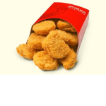 Chicken nuggets and mashed potatoes
