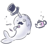 nerd with narwhal forever