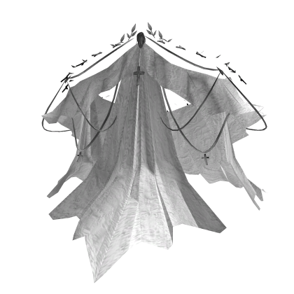 White Silver Ornate Royal Dress thumbnail