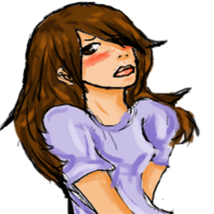 drawing of a girl Roblox decal