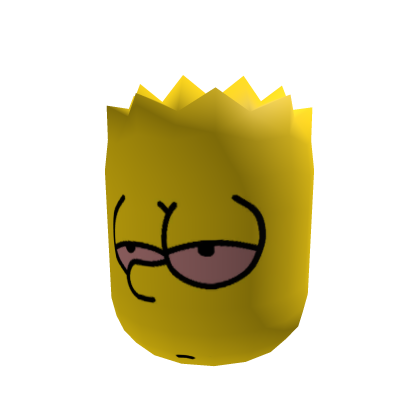 Chill Tired Bart Face Roblox item