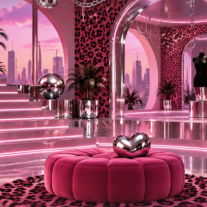 Baddie Pink Leopard Dressing Room Fashion 