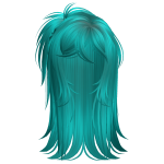Scene Wispy Spikey Ponytail (Aqua Mermaid)