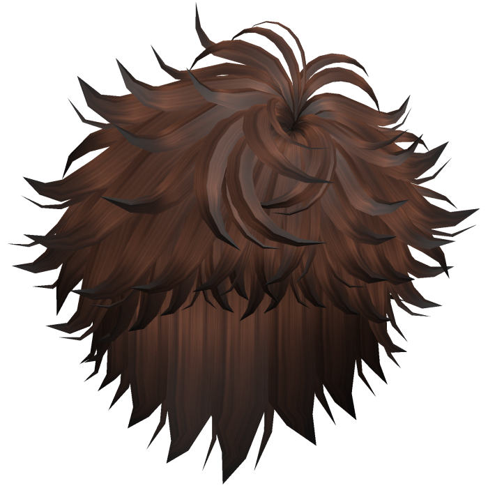 fluffy anime male y2k emo hair in dark brown