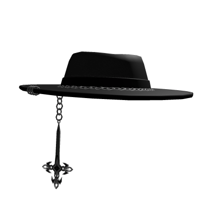 Black Gothic Wide Hat