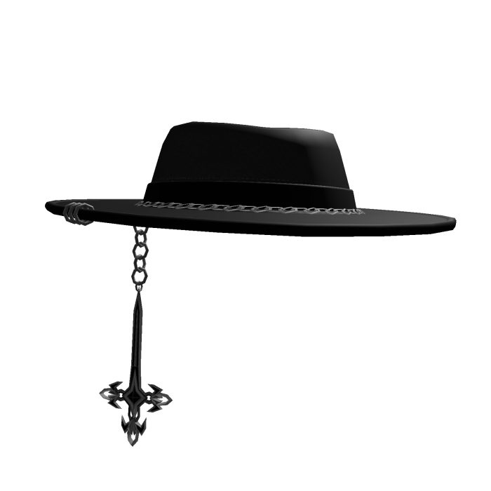 Black Gothic Wide Hat