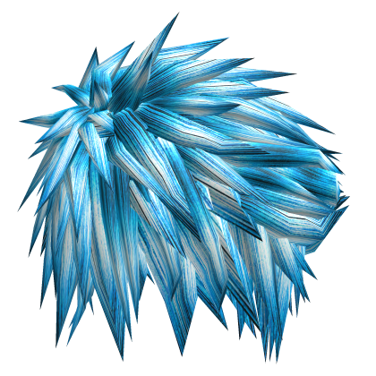 final fantasy cloud strife spiky hair in blue