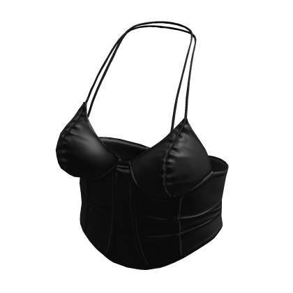 Y2K Molded Corset Top Black [JEYS] thumbnail