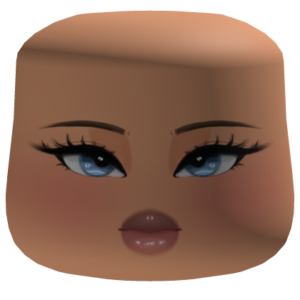 Pretty Soft Makeup Glam Cheeks Face W/ Blue Eyes