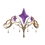 Purple Golden Starry Tiara