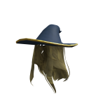 Gold mage girl hat with hair