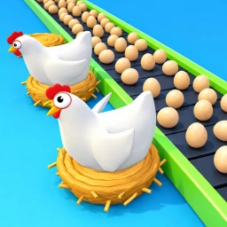 Egg case farm icon