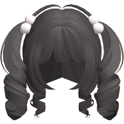 ♡ : cute short curly doll pigtails in chai Roblox item