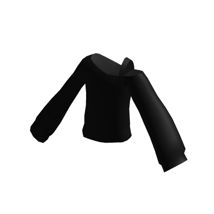 ♡ black oversized sweater off the shoulder thumbnail
