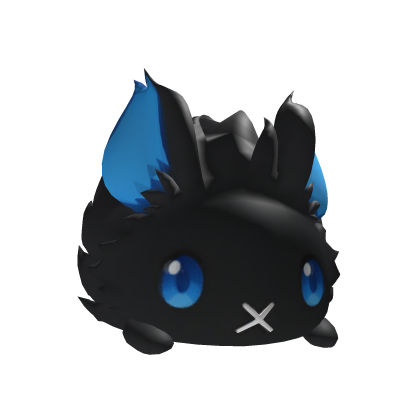 Evil Rabbit Head/Hat (Black & Blue)