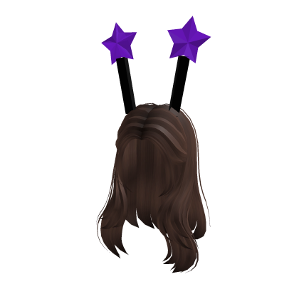 Long Wavy Brown Hair with Star Boppers thumbnail